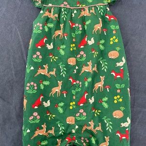 Mini Boden Ruffle Printed Romper